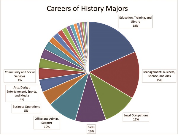 Fig. 1. Data source: ACS 2010–14 5-year Public Use Microdata Sample (PUMS). Includes individuals who stated they were in full-time employment, between the ages of 25 and 64, had achieved a bachelor’s degree or higher, and had either history or US history as the field of study for their bachelor’s degree.